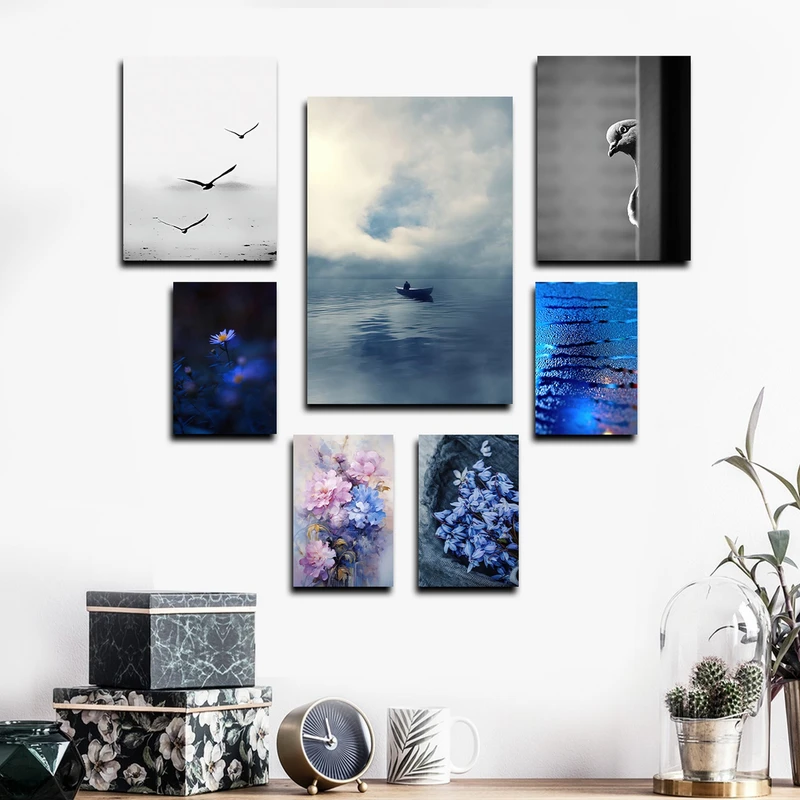 تابلو شاسی بکلیت طرح مدرن دریا و طبیعت مدل SH-1662 مجموعه 7 عددی