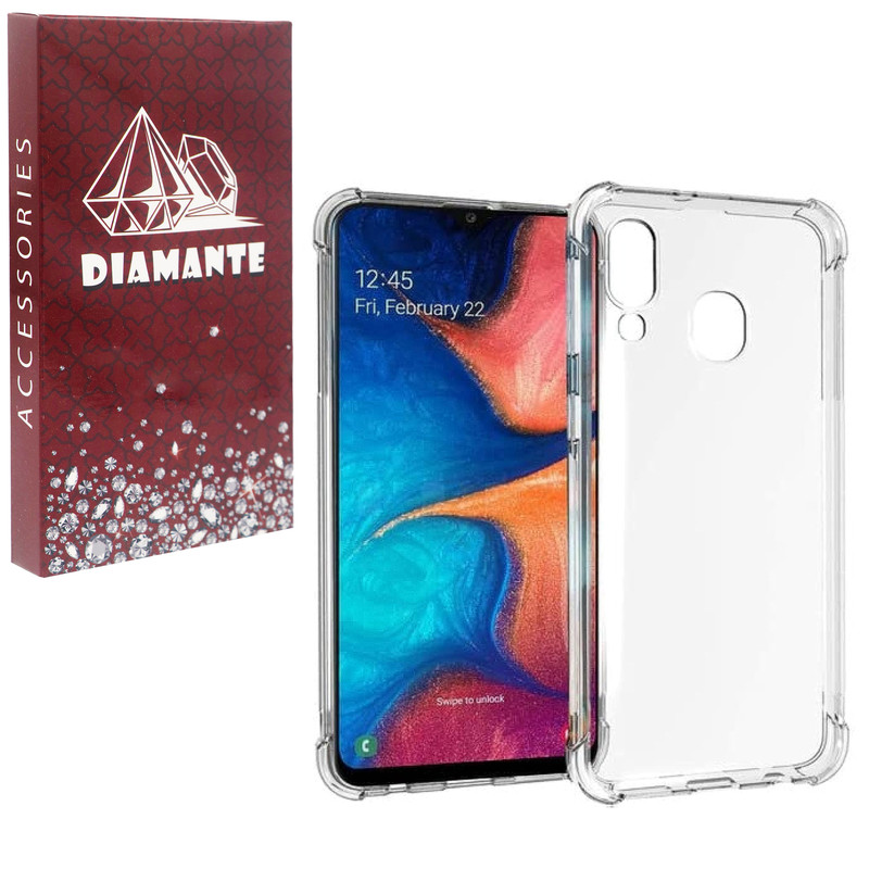 کاور دیامانته مدل بی رنگ مناسب برای گوشی موبایل سامسونگ Galaxy A20
