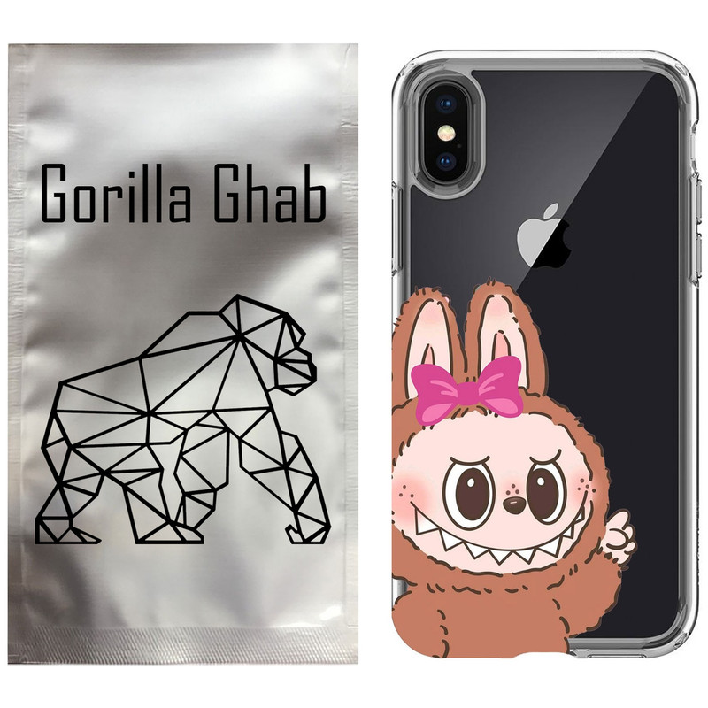 کاور گوریلا قاب مدل CLG کد 109 طرح لبوبو Labubu مناسب برای گوشی موبایل اپل iPhone X / XS