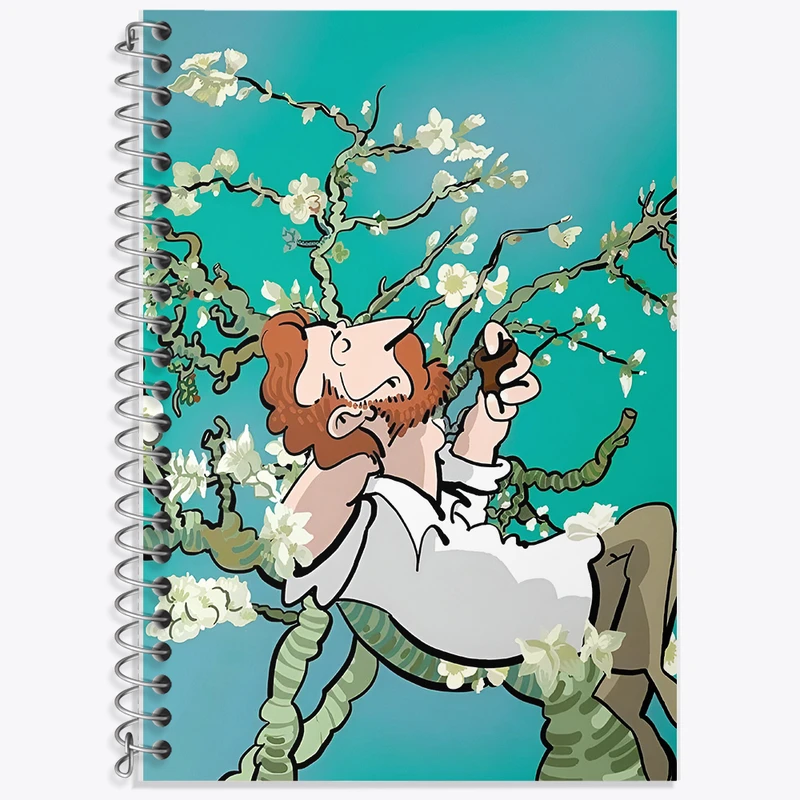 دفتر نت موسیقی 50 برگ خندالو طرح ونسان ونگوگ کد F6500