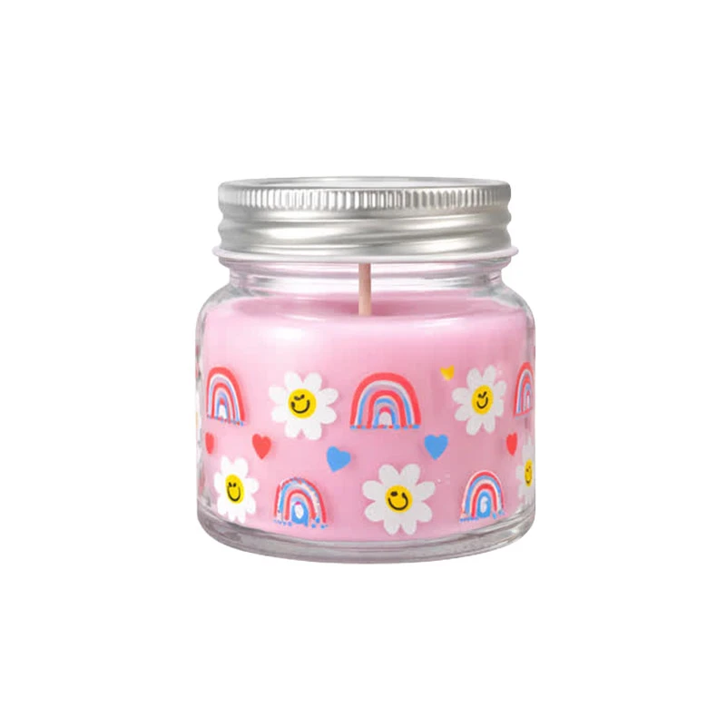 شمع لیوانی بدون‌بو مدل رنگا رنگ زمان اتمام 20 ساعت