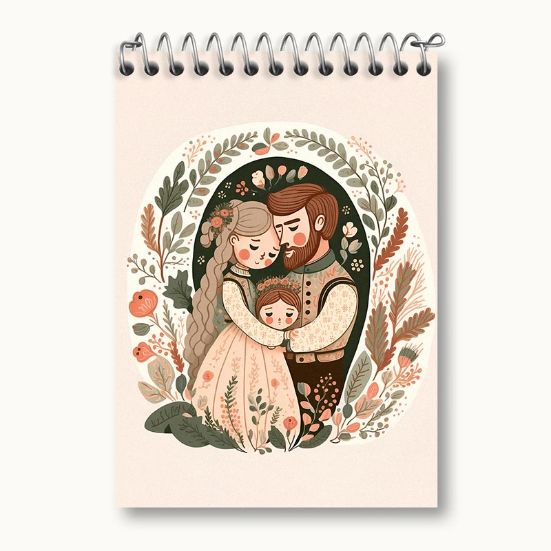 دفتر یادداشت 50 برگ خندالو طرح خانواده کد N5658