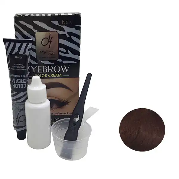 رنگ ابرو دیفرنت کالر شماره 6.15 حجم 20 میلی لیتر رنگ کنفی تیره