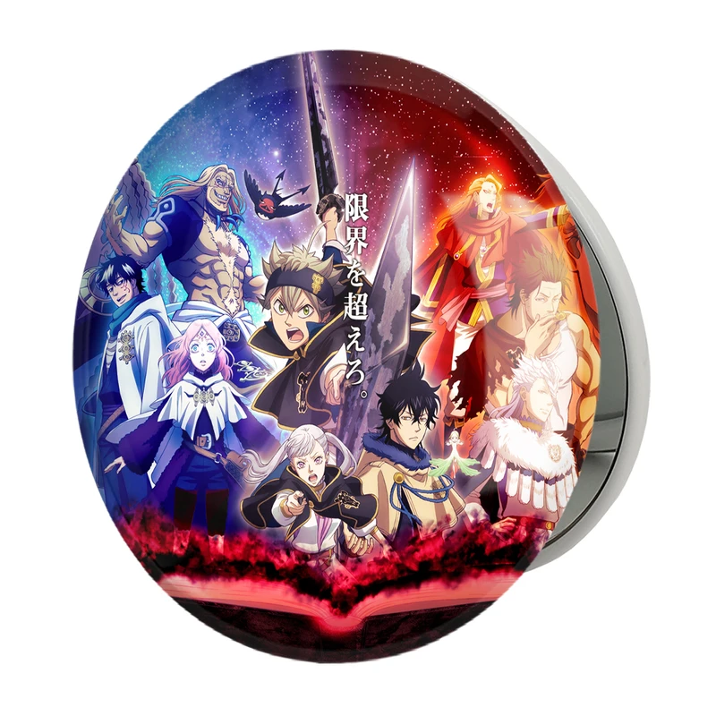 آینه جیبی خندالو طرح انیمه بلک کلاور Black Clover مدل تاشو کد 11738 