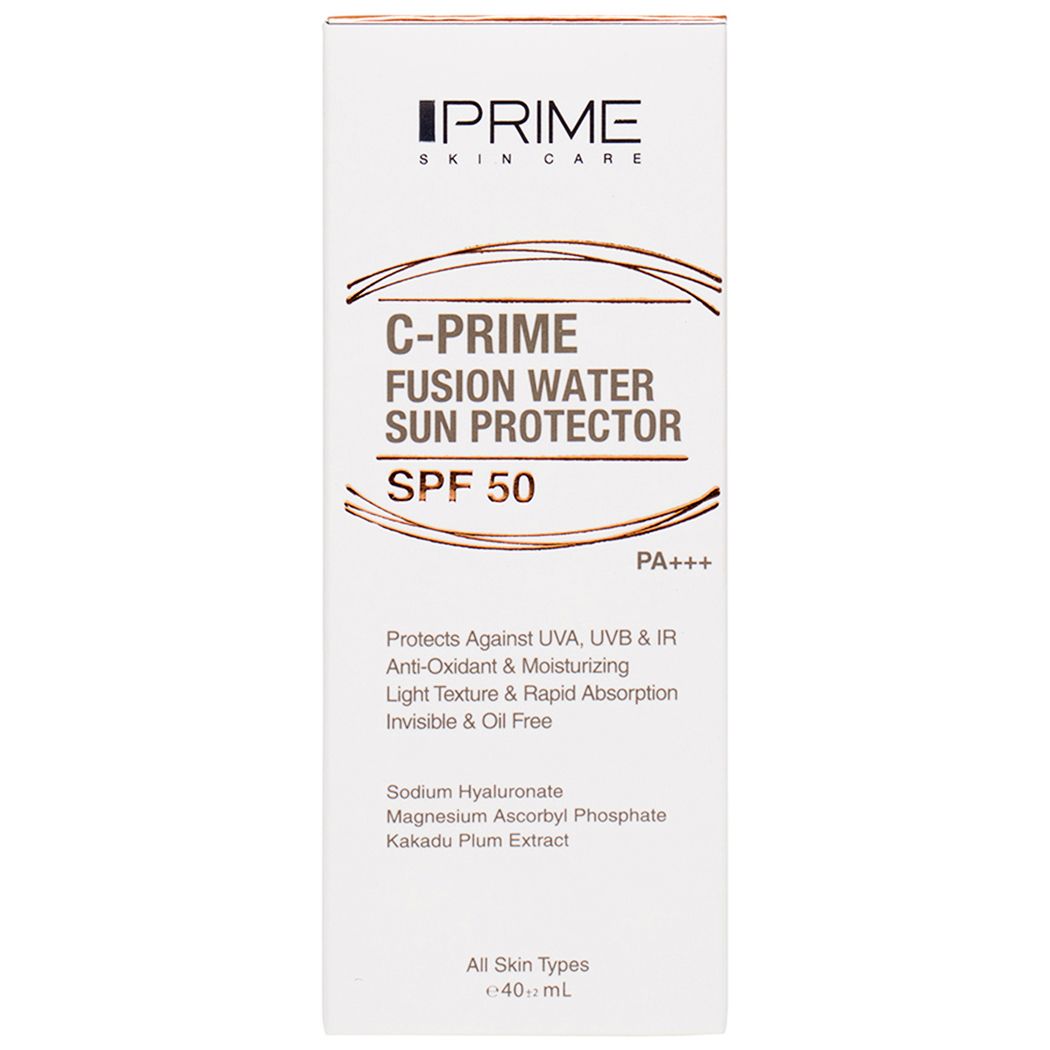 فلوئید ضدآفتاب پریم SPF 50 مدل C-Prime Fusion Water مناسب انواع پوست حجم 40 میلی لیتر -  - 2