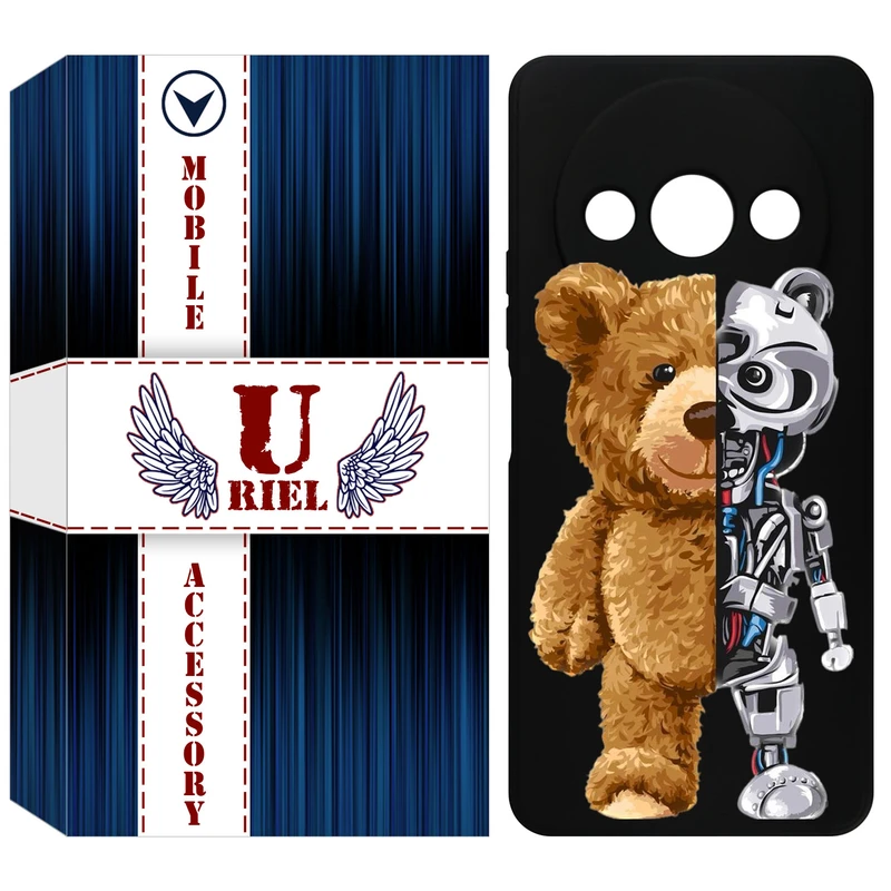 کاور یوریل قاب مدل KSH کد 40 طرح خرس مناسب برای گوشی موبایل شیائومی Redmi A3 / A3x