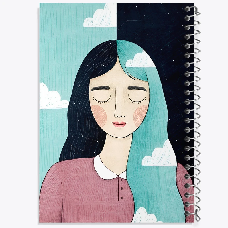 دفتر شطرنجی 50 برگ خندالو طرح دخترانه کد N2700