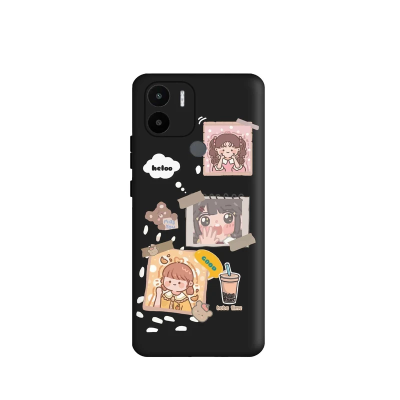 کاور قاب گارد طرح  قاب عکس دختر کد  FF2996 مناسب برای گوشی موبایل  شیائومی Redmi A1 plus / A2 plus