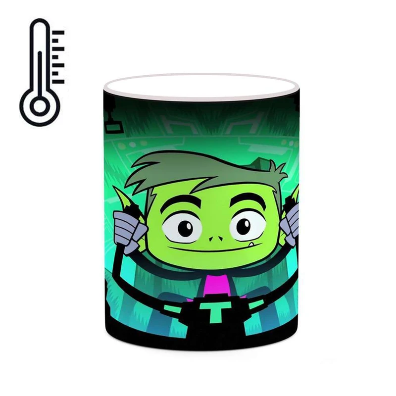ماگ حرارتی کاکتی مدل کارتون Teen Titans Go کد mgh23363