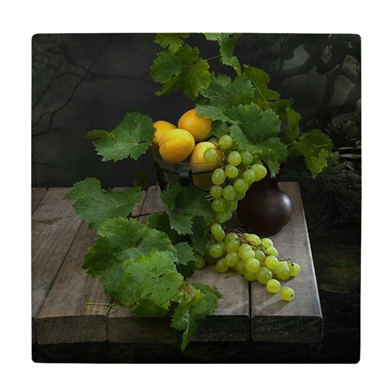  زیر لیوانی طرح ظرف هلو و انگور کد    4075013_2869