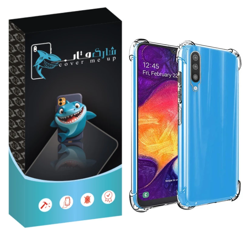 کاور شارک قاب مدل Crystal مناسب برای گوشی موبایل سامسونگ Galaxy A50 / A50s / A30s