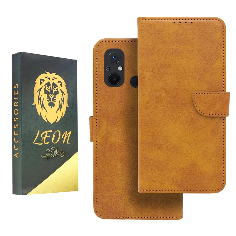 کیف کلاسوری لئون مدل Khoshi مناسب برای گوشی موبایل شیائومی Redmi 12C