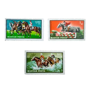تمبر یادگاری مدل اسب سواري كد c-919 مجموعه 3 عددي