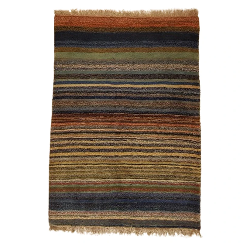 گبه فرش دستباف یک ونیم متری مدل بافت قشقای شیراز کدNKP.Z.N66