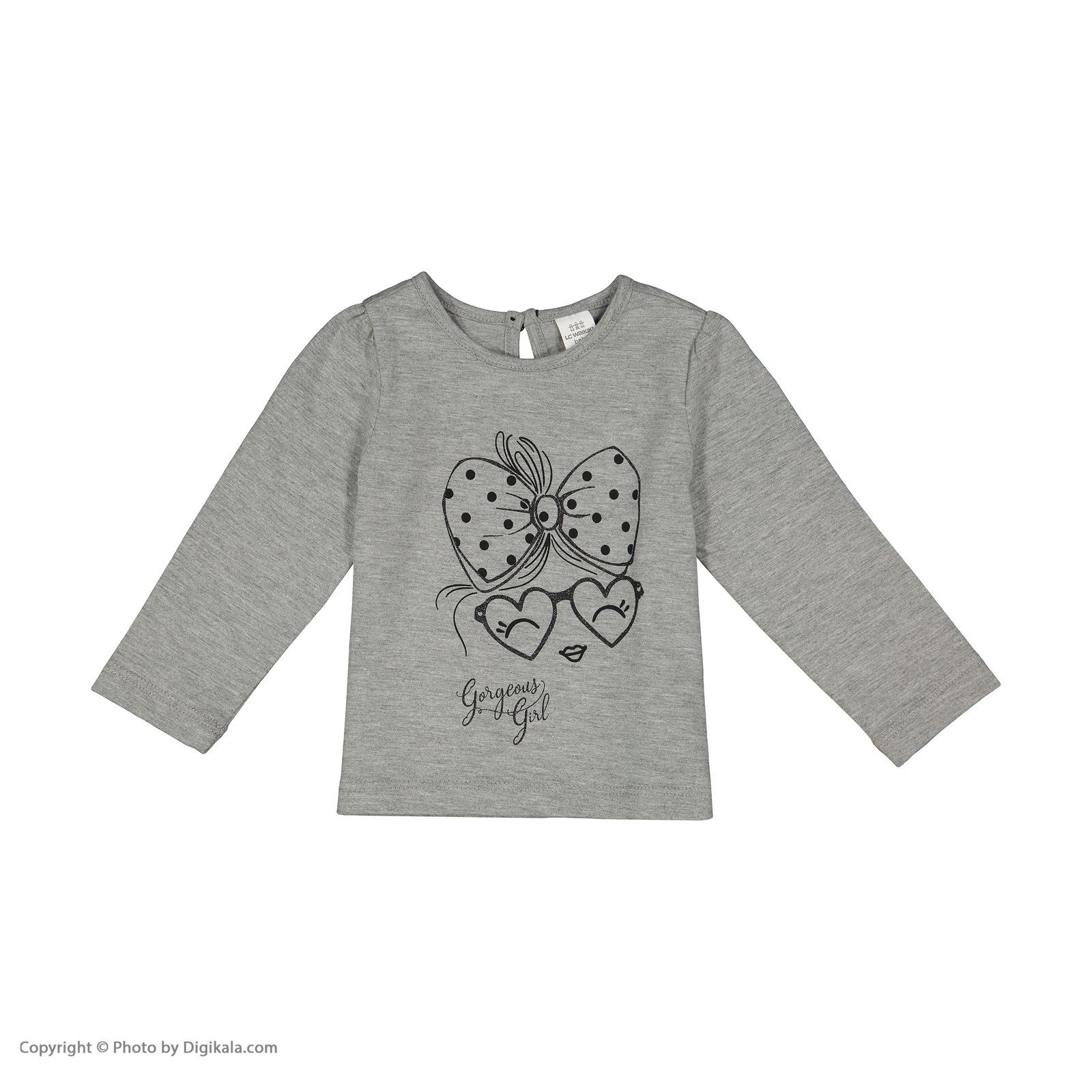 تی شرت نوزادی دخترانه ال سی وایکیکی مدل 1S18458Z1-CT3-GREYMélange -  - 2