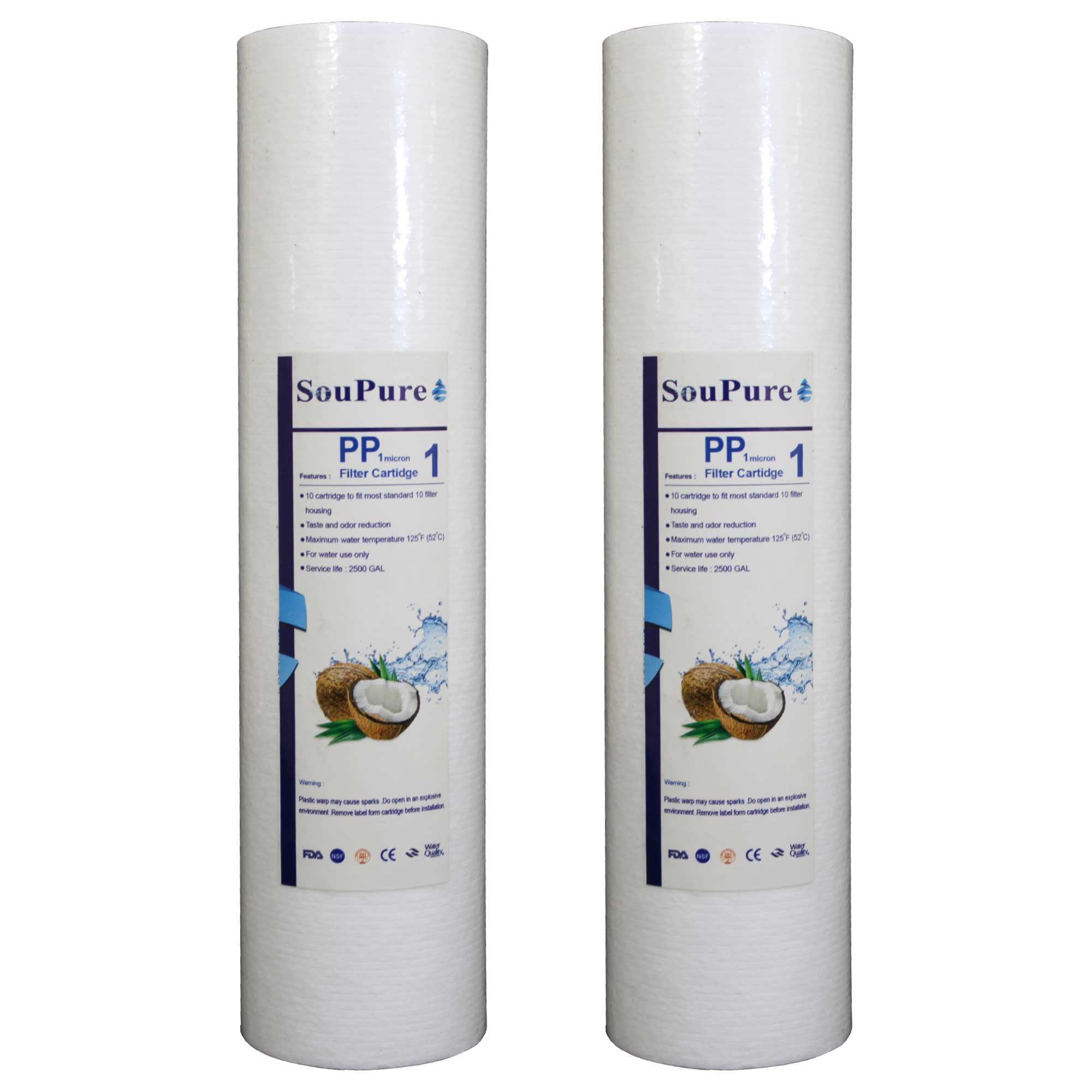 فیلتر دستگاه تصفیه کننده آب سوپیور مدل PP1Micron بسته 2 عددی