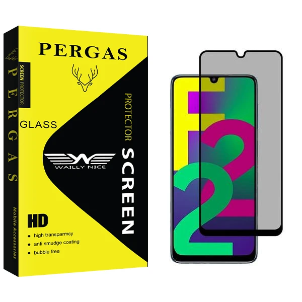 محافظ صفحه نمایش حریم شخصی وایلی نایس مدل Pergas مناسب برای گوشی موبایل سامسونگ Galaxy F22