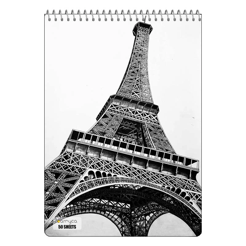 دفتر نقاشی 50 برگ سیمی کارنیکا طرح پاریس Paris کد 82061