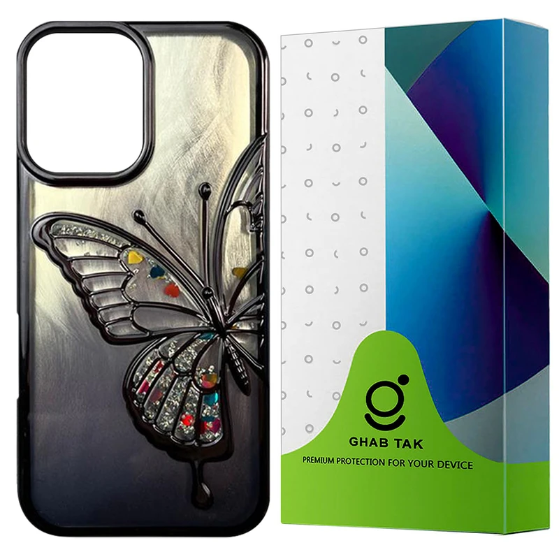 کاور قاب تک طرح پروانه مدل PARGT مناسب برای گوشی موبایل اپل iPhone 16