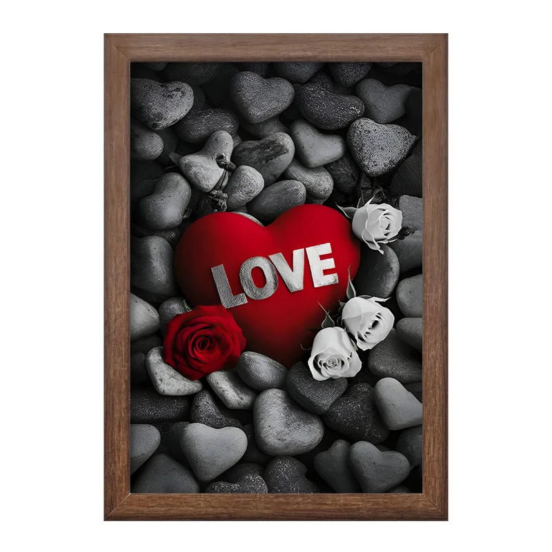 تابلو خندالو طرح قلب (Love) کد F7498