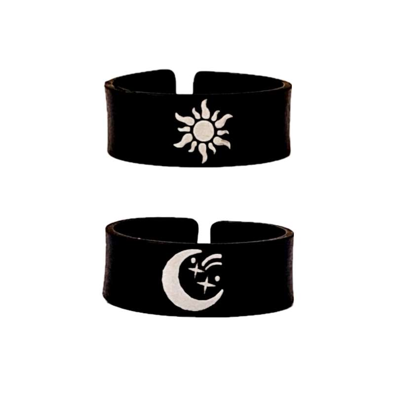 انگشتر مدل دوستی ماه و خورشید بسته 2 عددی انگشتر مدل دوستی ماه و خورشید بسته 2 عددی