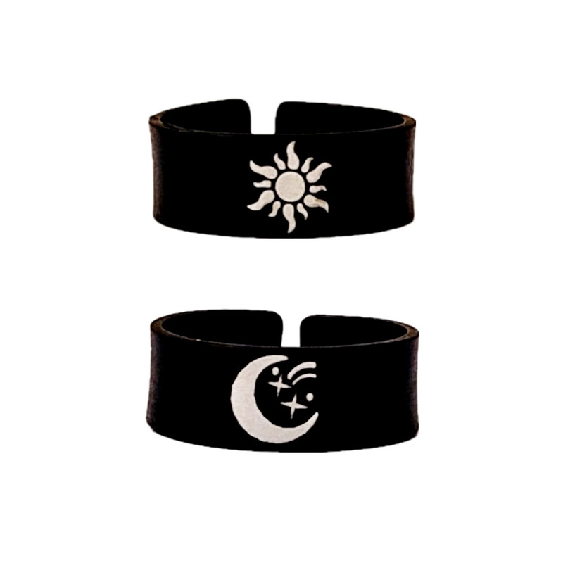 انگشتر مدل دوستی ماه و خورشید بسته 2 عددی انگشتر مدل دوستی ماه و خورشید بسته 2 عددی