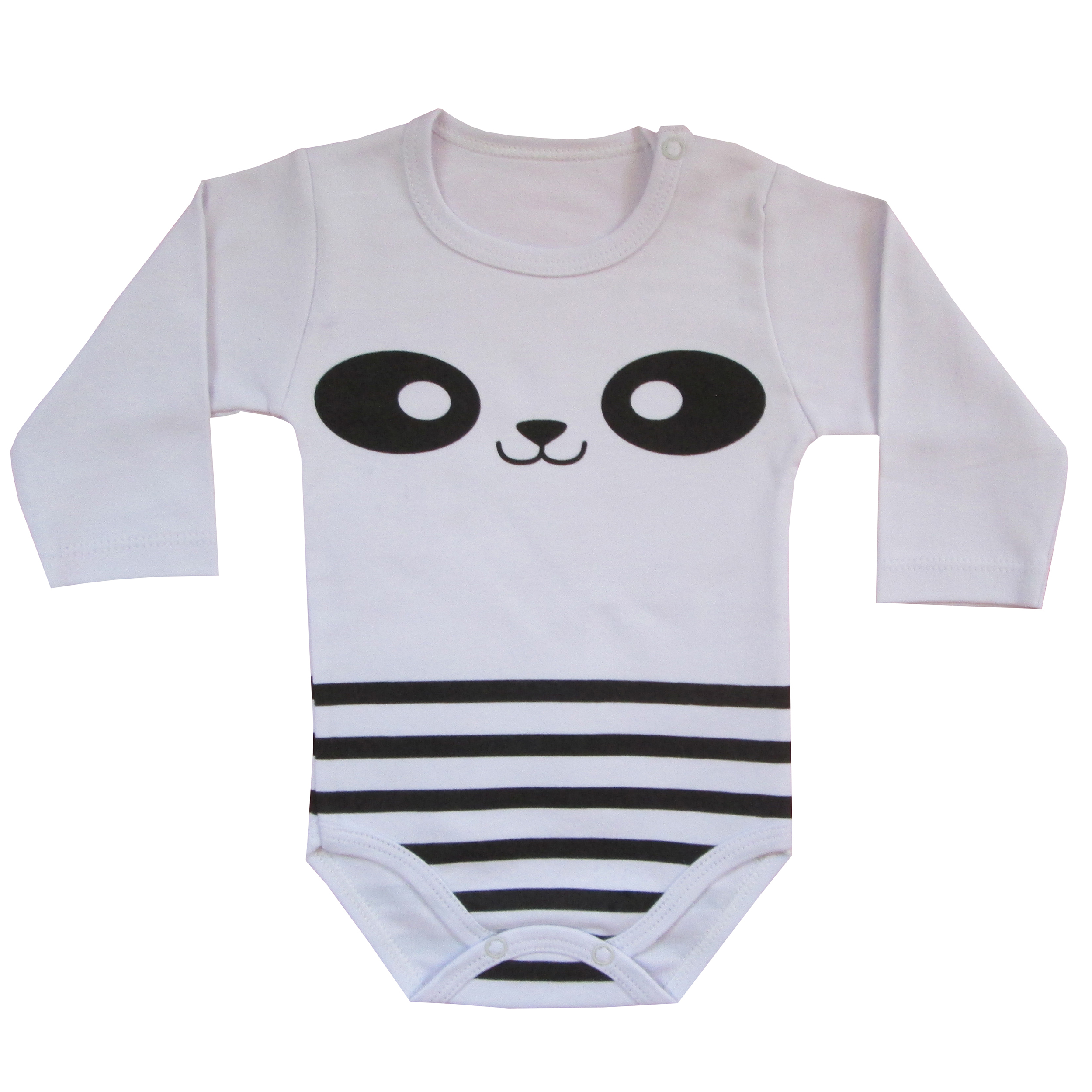  بادی آستین بلند نوزادی مدل Little Panda 
