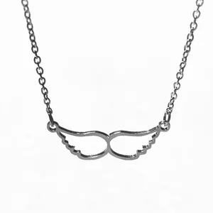 گردنبند زنانه مدل استیل بال فرشته کد 0116