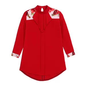 تونیک آستین بلند زنانه مدل باغِ انار