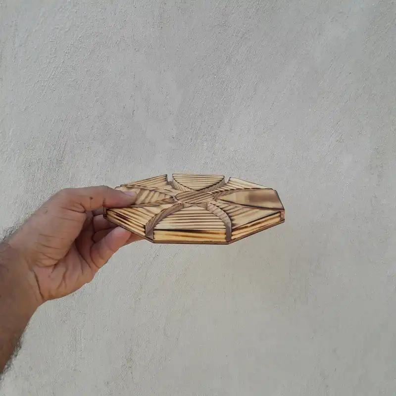 زیر قابلمه ای چوبی مدل تیکا کد SH-2000
