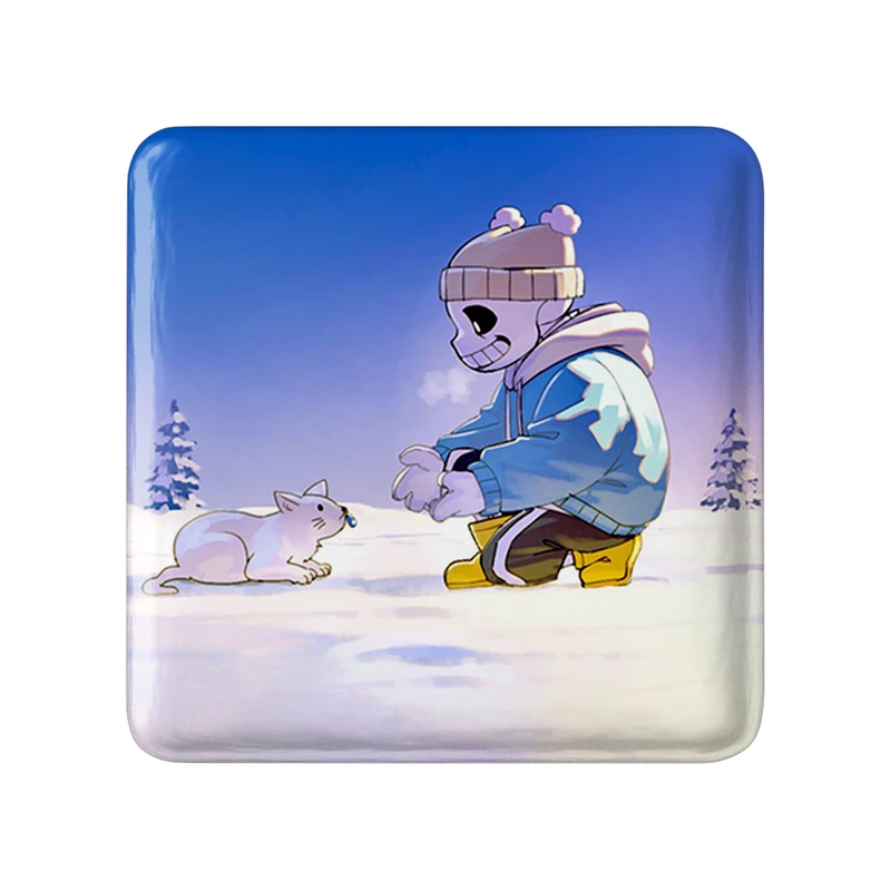 مگنت خندالو طرح بازی آندرتیل (Undertale) مدل مربعی کد 31748