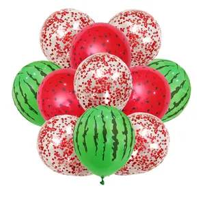 بادکنک سورتک مدل هندوانه یلدا کد STY37 مجموعه 11 عددی
