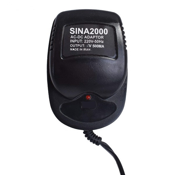 آداپتور 9 ولت 500 میلی آمپر مدل SINA 2000 آداپتور 9 ولت 500 میلی آمپر مدل SINA 2000