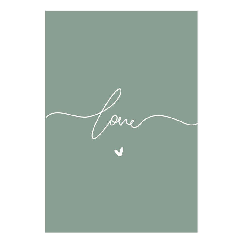 کارت پستال ماهتاب طرح love کد 1706