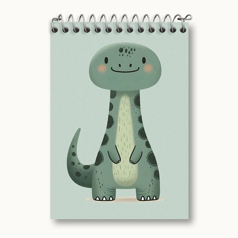 دفتر یادداشت 50 برگ خندالو طرح دایناسور کیوت کد N5379