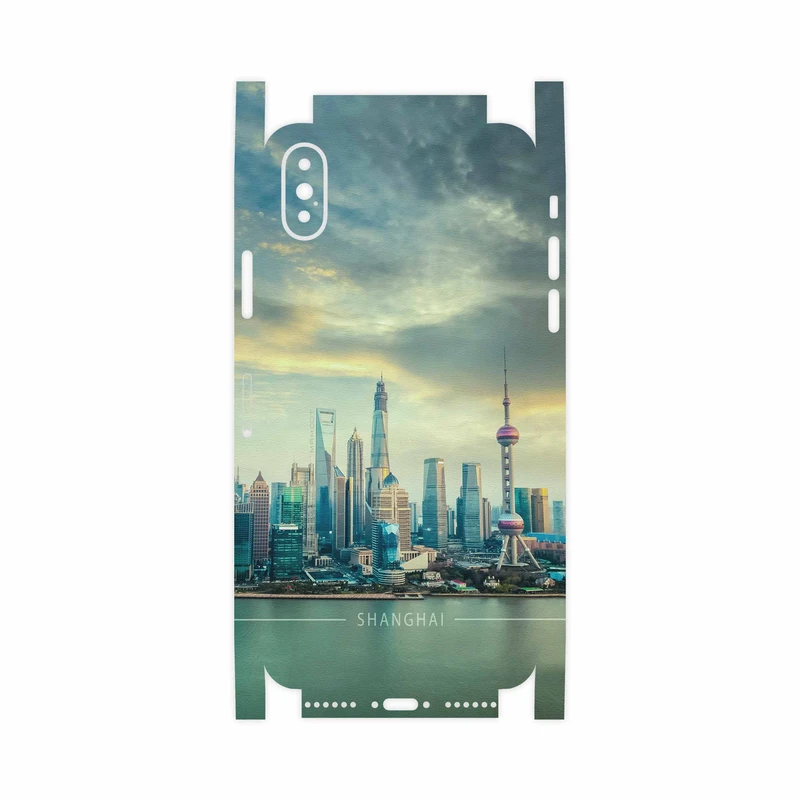 برچسب پوششی ماهوت مدل Shanghai City-FullSkin مناسب برای گوشی موبایل اپل iPhone X