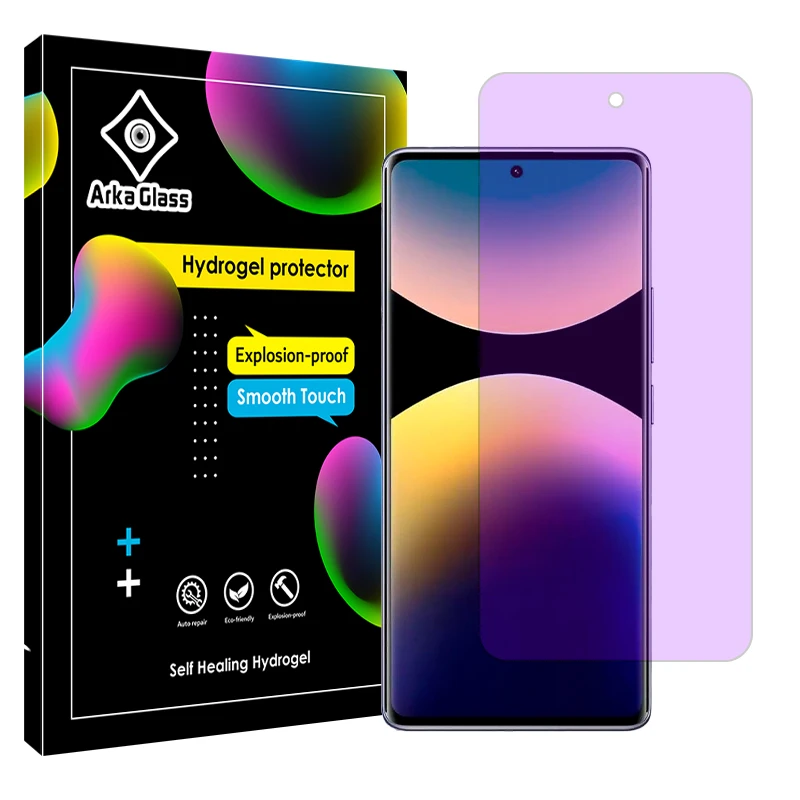 محافظ صفحه نمایش فیلتر بنفش آرکا گلس مدل Eye Care مناسب برای گوشی موبایل شیائومی Redmi Note 14 Pro 4G
