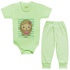 ست بادی و شلوار نوزادی کارانس طرح هندوانه مدل BSTG-4006