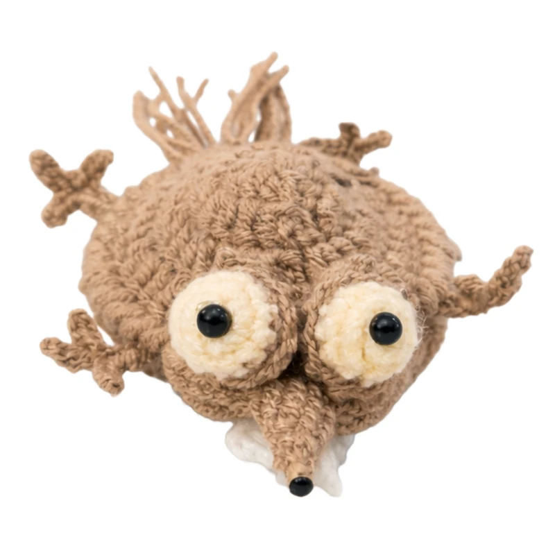 زیر لیوانی بافتنی مدل سنجاب دو حالته 