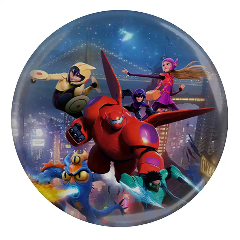 مگنت مدل S13124 طرح کارتون 6 ابر قهرمان