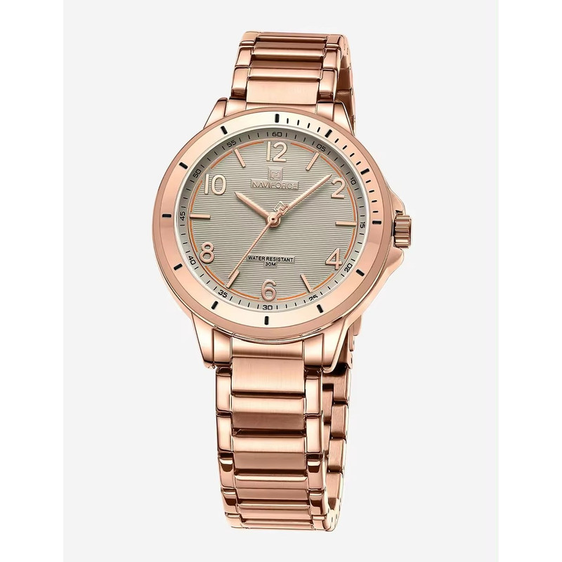 ساعت مچی عقربه ای زنانه نیوی فورس مدل NF5021RGGYRG