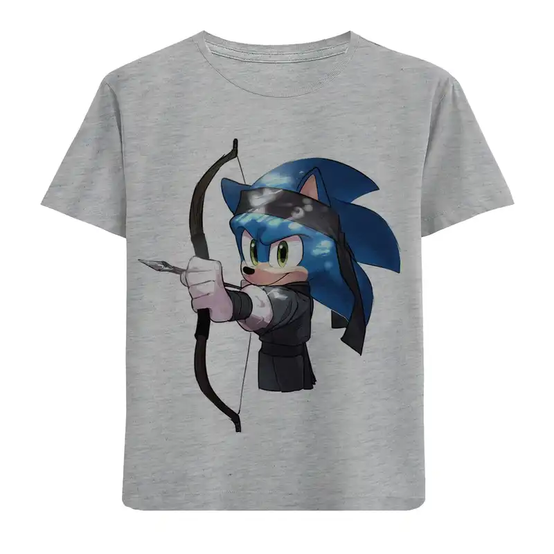 تی شرت آستین کوتاه بچگانه مدل سونیک وتیرکمان F617