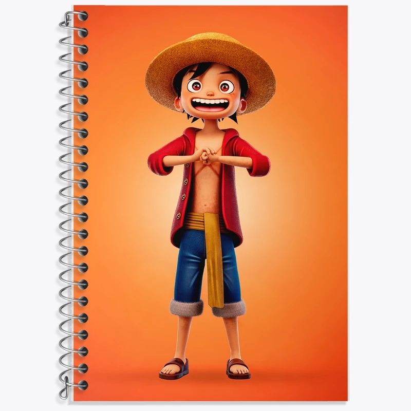 دفتر لغت 50 برگ خندالو طرح لوفی انیمه وان پیس کد F1983