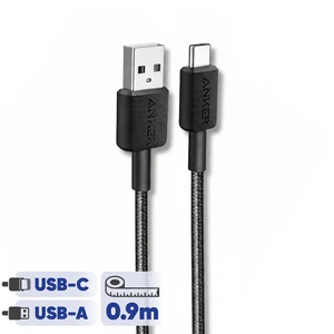 کابل تبدیل usb به usb-c انکر مدل 322-a81h5 طول 0.9 متر