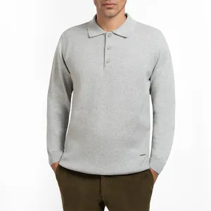 پولوشرت آستین بلند مردانه ام کی مدل 90023