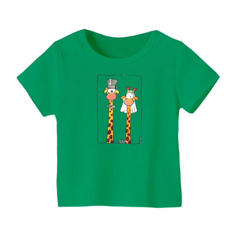 تی شرت آستین کوتاه بچگانه مدل زرافه کد ۸