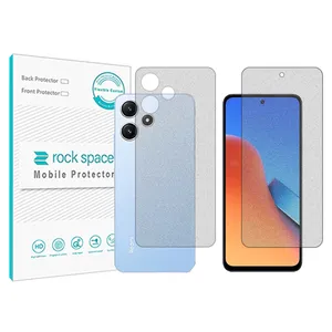 Matte Rockspace HyMTT screen protector suitable for Xiaomi Redmi Note 12R mobile phone with back protector