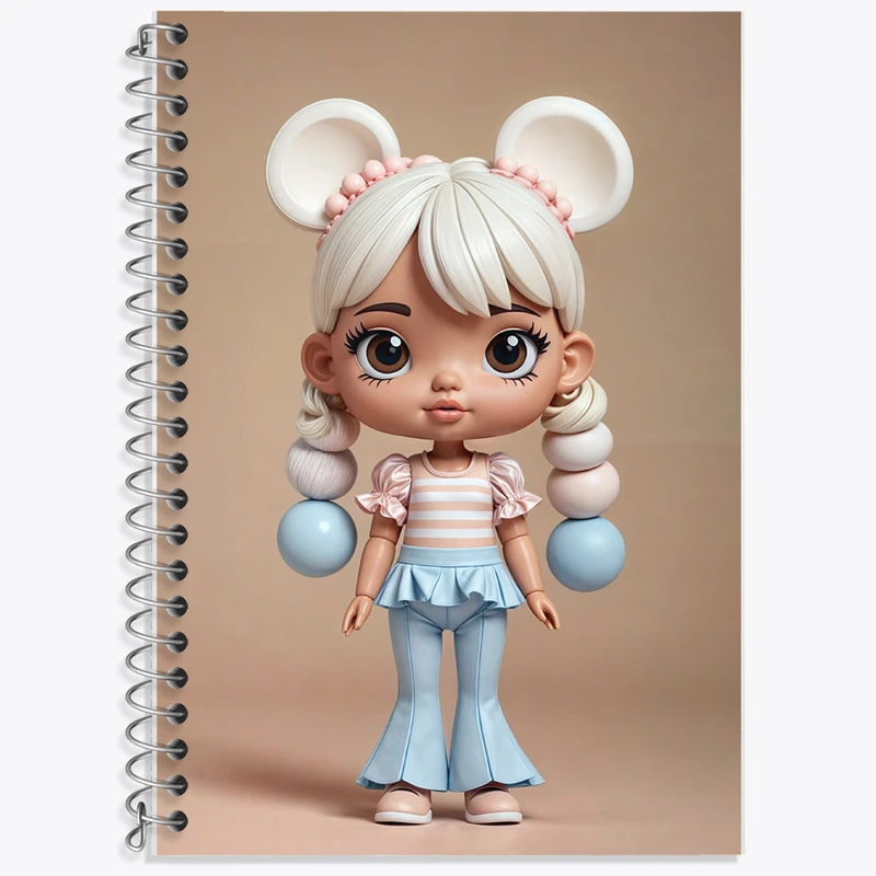 دفتر نت موسیقی 50 برگ خندالو طرح دخترانه کد F6270