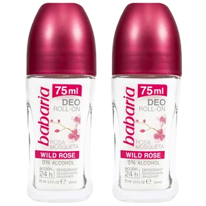 رول ضد تعریق زنانه باباریا مدل Wild Rose حجم 75 میلی لیتر بسته 2 عددی