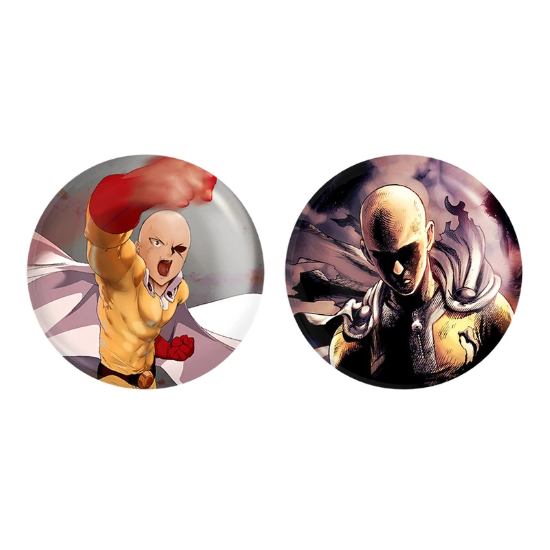 مگنت خندالو طرح سایتاما انیمه مرد تک مشتی کد 1137311378 مجموعه 2 عددی